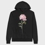 November Peony Flower, Hanorac Oversize Barbati (Unisex)