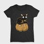 Pumpkin and Cute Black Cat, Tricou Femei