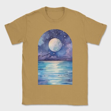 Ocean Night Moon, Tricou Barbati (Unisex)