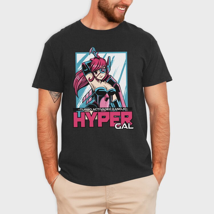 Hyper Gal, Tricou Barbati (Unisex)
