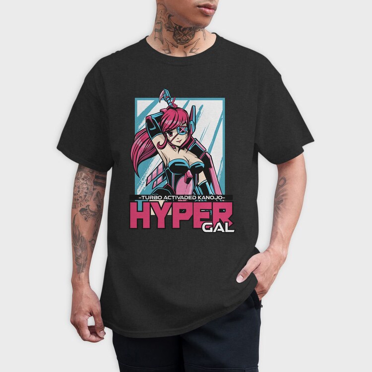 Hyper Gal, Tricou Barbati (Unisex)