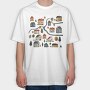 Nordic Houses Forest, Tricou Oversize Barbati (Unisex)