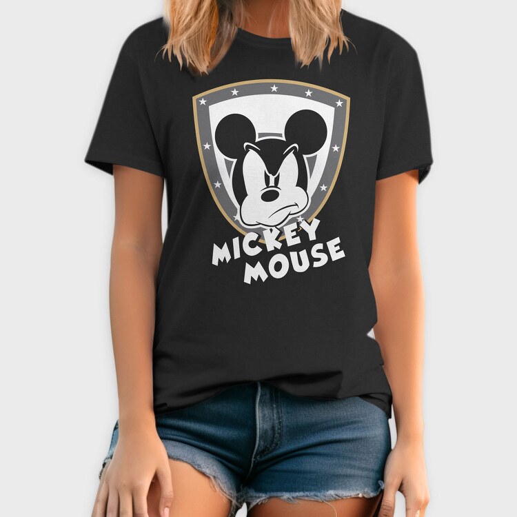Mickey Mouse Shield, Tricou Barbati (Unisex)