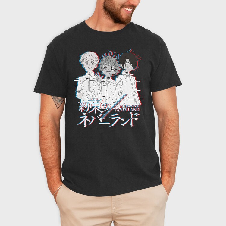 Promised Neverland Trio, Tricou Barbati (Unisex)