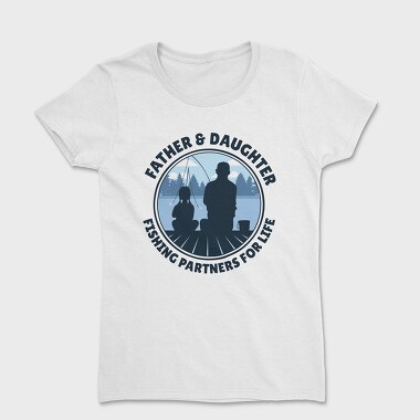 Father And Daughter Fishing, Tricou Femei
