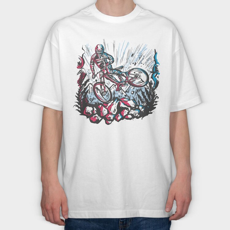 Dirt Jump Rider, Tricou Oversize Barbati (Unisex)