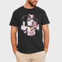 Cow Cartoon Middle Finger, Tricou Barbati (Unisex)