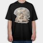 Night Stars Bear Clips, Tricou Oversize Barbati (Unisex)