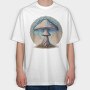 Mystical Fantasy Mushroom, Tricou Oversize Barbati (Unisex)