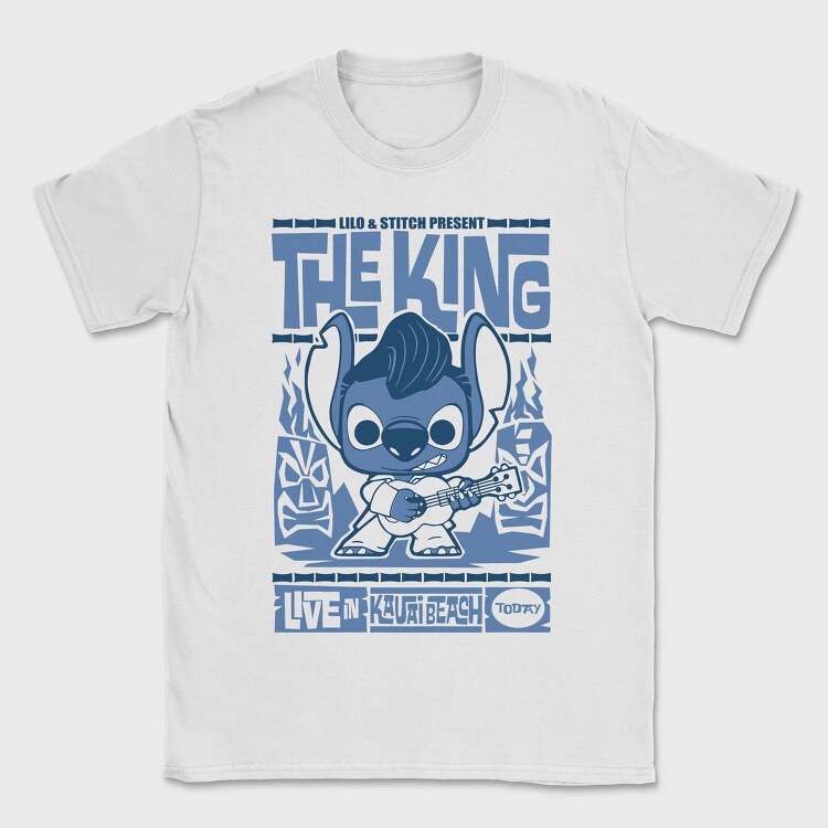 Lilo Stitch King Live, Tricou Barbati (Unisex)