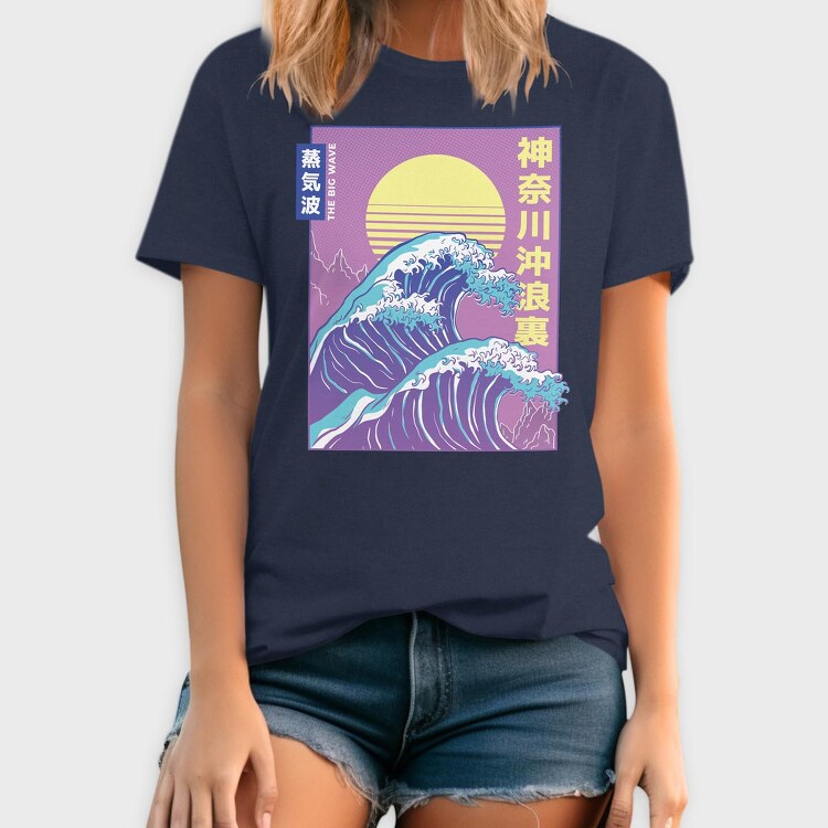 Big Wave Vaporwave, Tricou Barbati (Unisex)