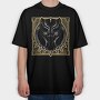 Black Panther Mask 1, Tricou Oversize Barbati (Unisex)