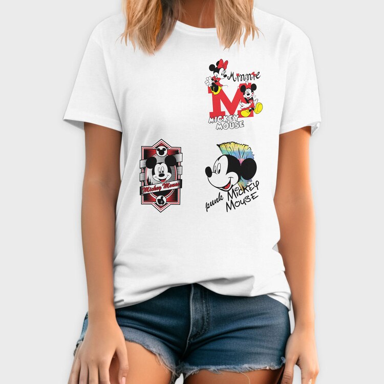 Mickey Punk Mouse, Tricou Barbati (Unisex)