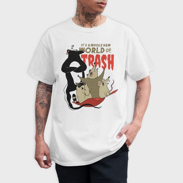 Trashy Possums, Tricou Barbati (Unisex)