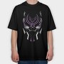 Black Panther Mask, Tricou Oversize Barbati (Unisex)