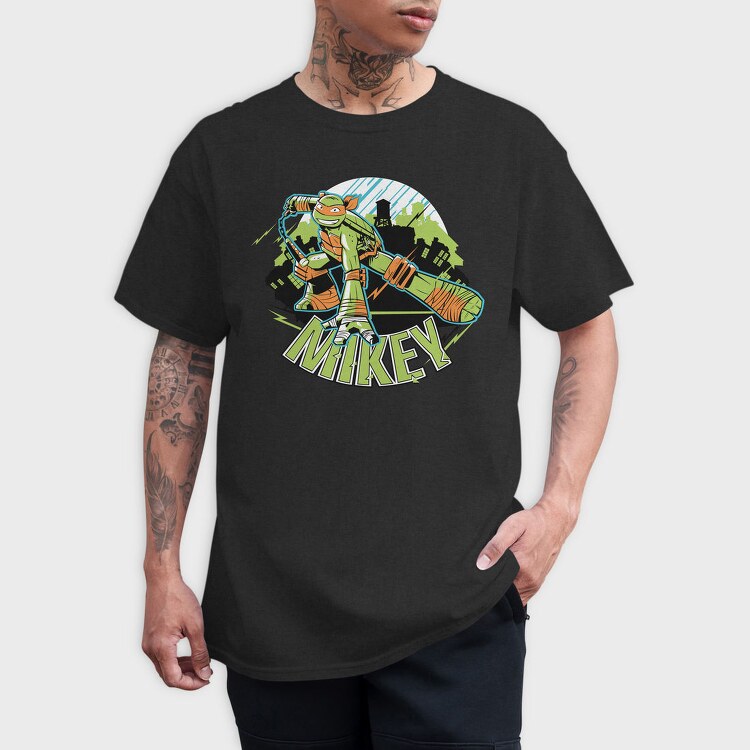 Mikey Ninja Turtle, Tricou Barbati (Unisex)