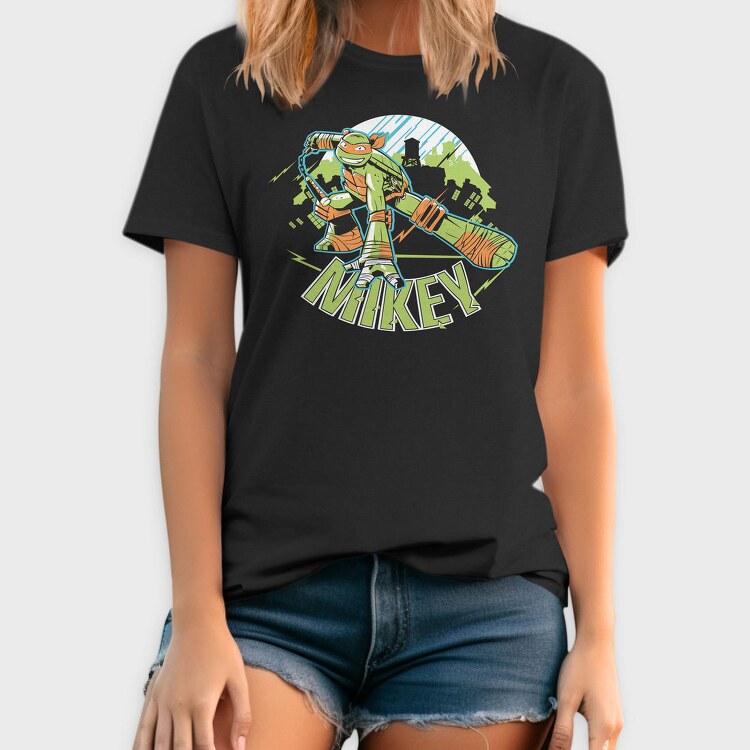 Mikey Ninja Turtle, Tricou Barbati (Unisex)