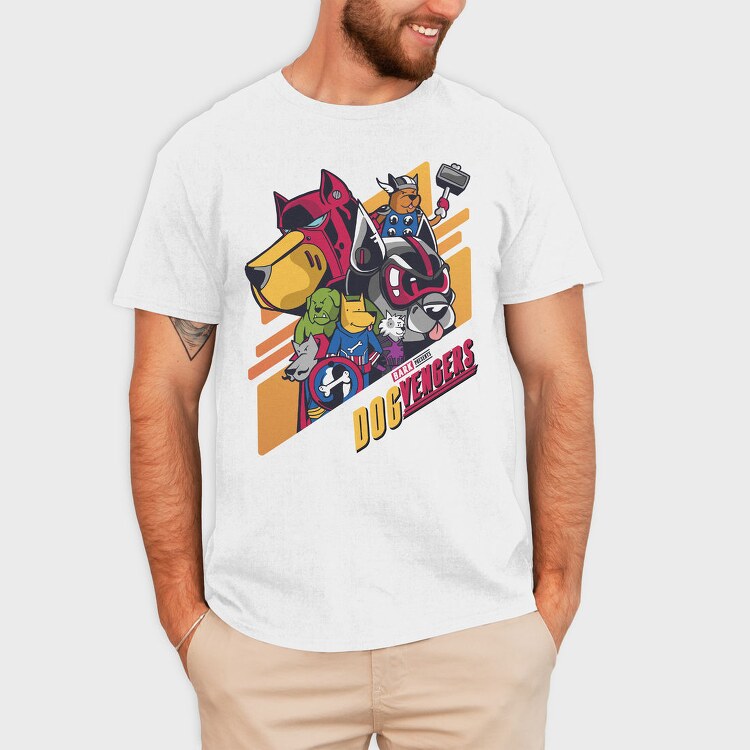 Dogvengers Bark, Tricou Barbati (Unisex)