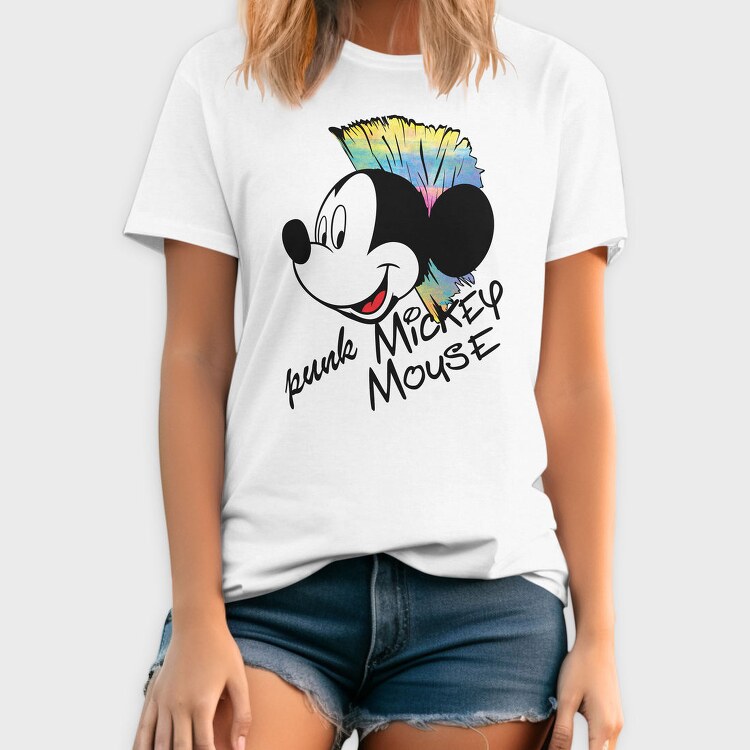 Punk Mickey Mouse, Tricou Barbati (Unisex)