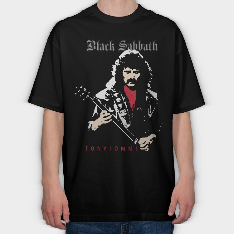 Black Sabbath Tony, Tricou Oversize Barbati (Unisex)