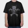 Skull Crossbones, Tricou Oversize Barbati (Unisex)