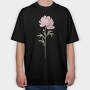 November Peony Flower, Tricou Oversize Barbati (Unisex)