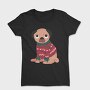 Pug Dog Wearing Uglysweater, Tricou Femei