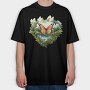 Nature With Butterfly Sublimation 95105158, Tricou Oversize Barbati (Unisex)
