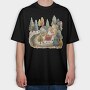 Nordic Cottage Nest, Tricou Oversize Barbati (Unisex)