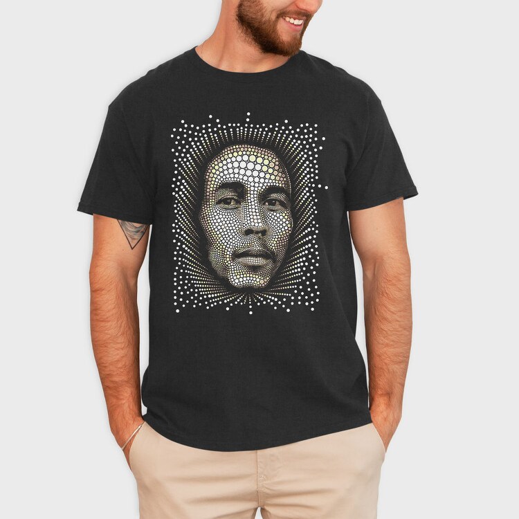 Dot Portrait, Tricou Barbati (Unisex)