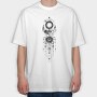 Mystical Moon Sublimation, Tricou Oversize Barbati (Unisex)