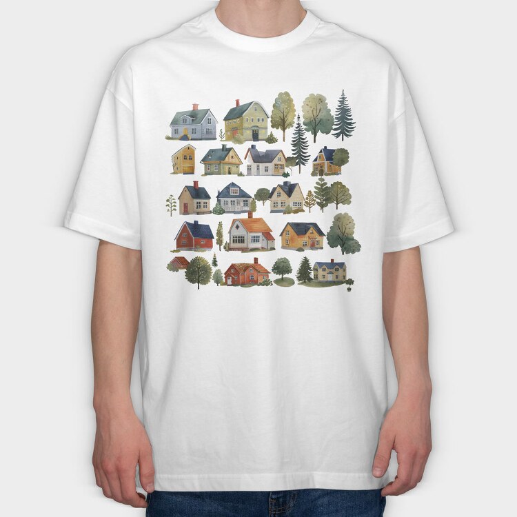 Nordic Homes Culture, Tricou Oversize Barbati (Unisex)