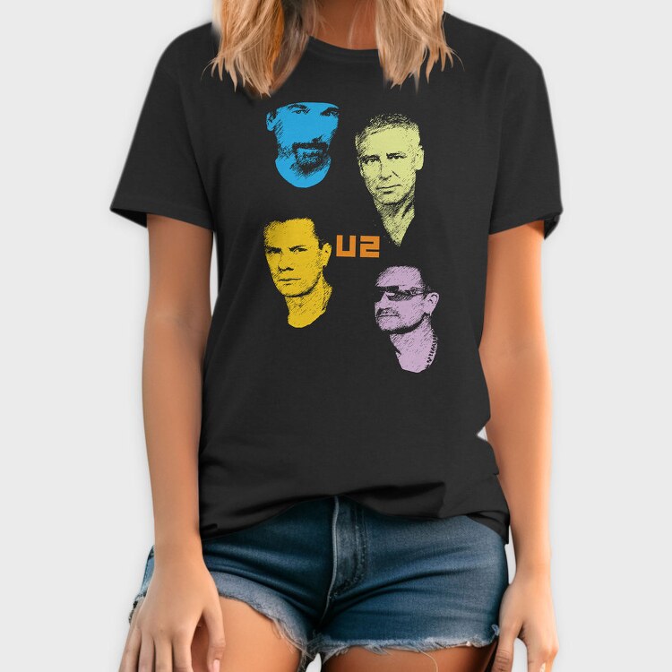 U2 Faces, Tricou Barbati (Unisex)