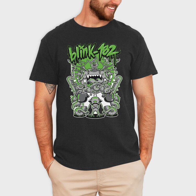 Blink 182 Monsters, Tricou Barbati (Unisex)