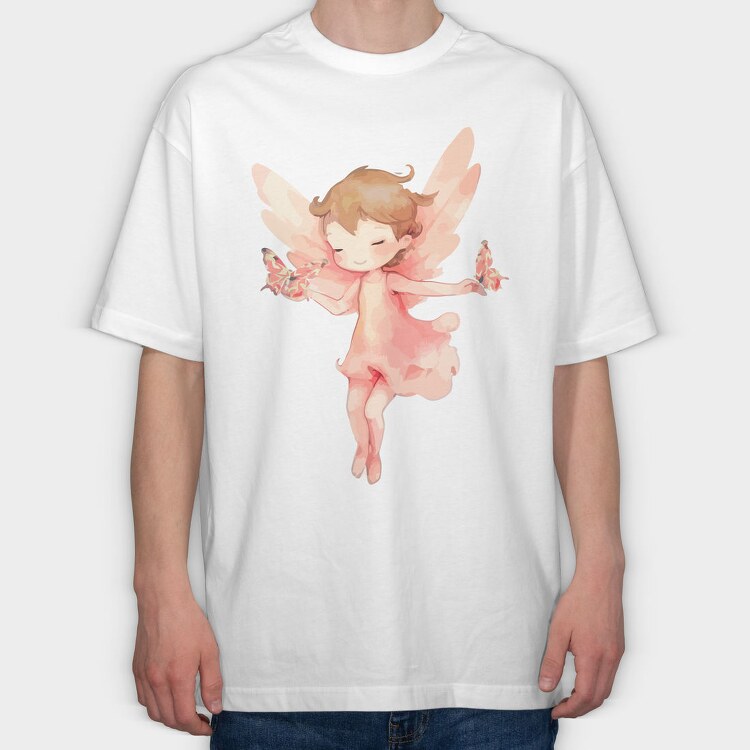 Angelic Butterfly Dreams, Tricou Oversize Barbati (Unisex)