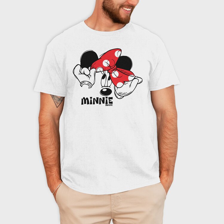 Minnie Mouse Face, Tricou Barbati (Unisex)