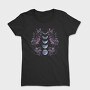 Purple Flowers Dark Moon, Tricou Femei