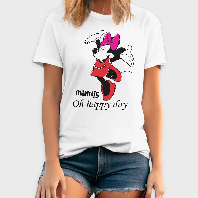 Minnie Mouse Happy Day, Tricou Barbati (Unisex)