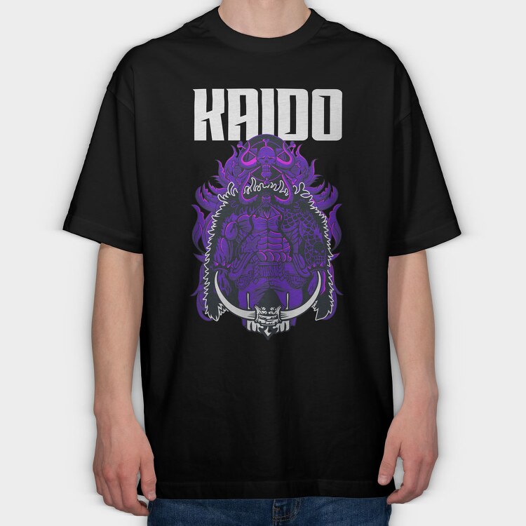 Purple Samurai, Tricou Oversize Barbati (Unisex)