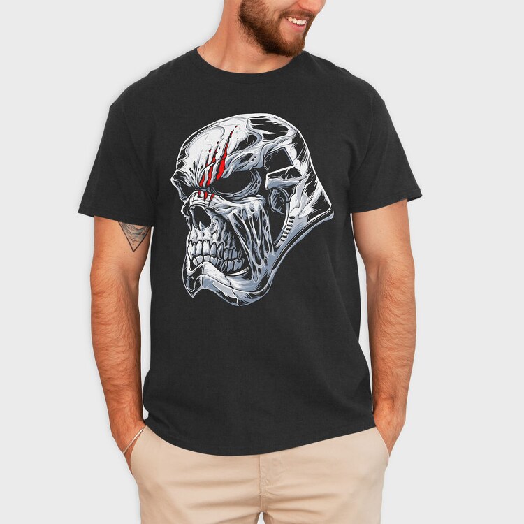 Skull Scream, Tricou Barbati (Unisex)