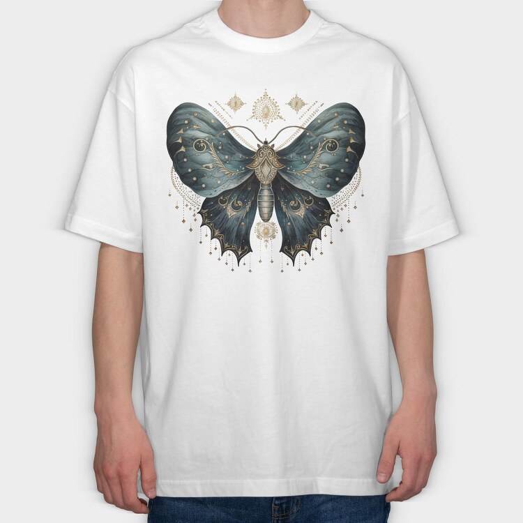 Mystical Moth Wings, Tricou Oversize Barbati (Unisex)