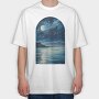 Ocean Moon Night, Tricou Oversize Barbati (Unisex)