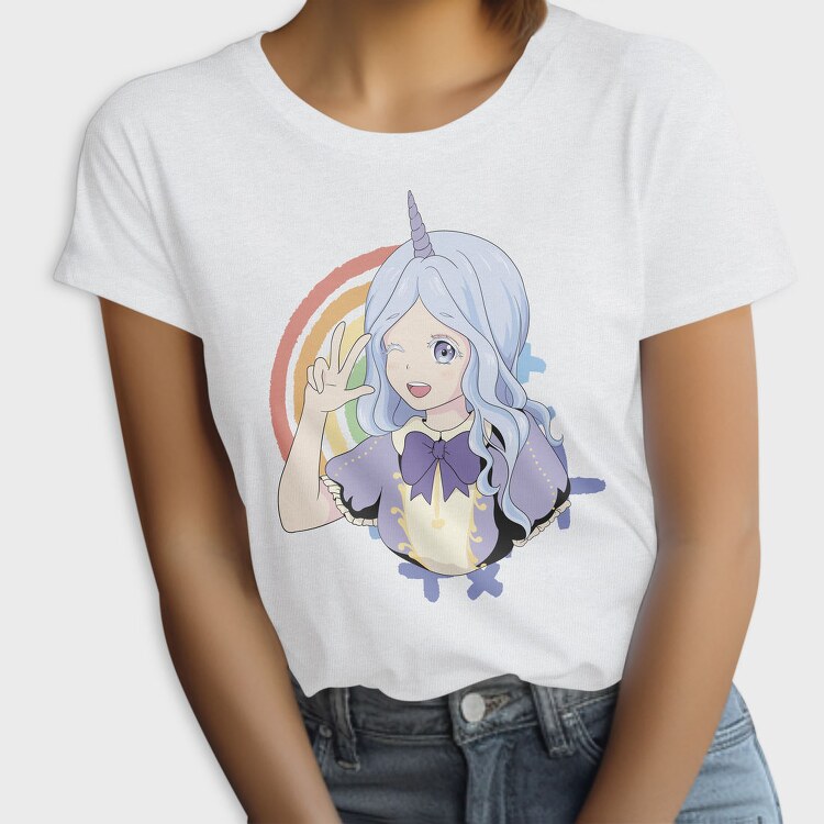 Unicorn Rainbow Girl, Tricou Femei