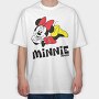 Minnie Mouse Hug, Tricou Oversize Barbati (Unisex)