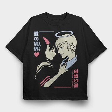 Loves Boundary, Tricou Oversize Barbati (Unisex)