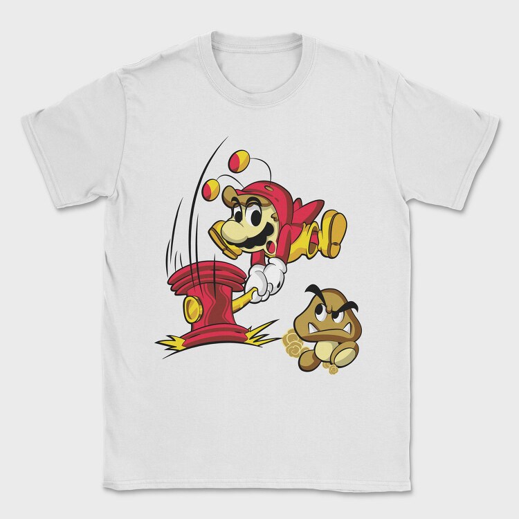 Mario Fire Hydrant, Tricou Barbati (Unisex)