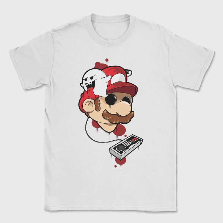 Mario Ghost Controller, Tricou Barbati (Unisex)