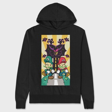 Mario Luigi Halloween, Hanorac Oversize Barbati (Unisex)