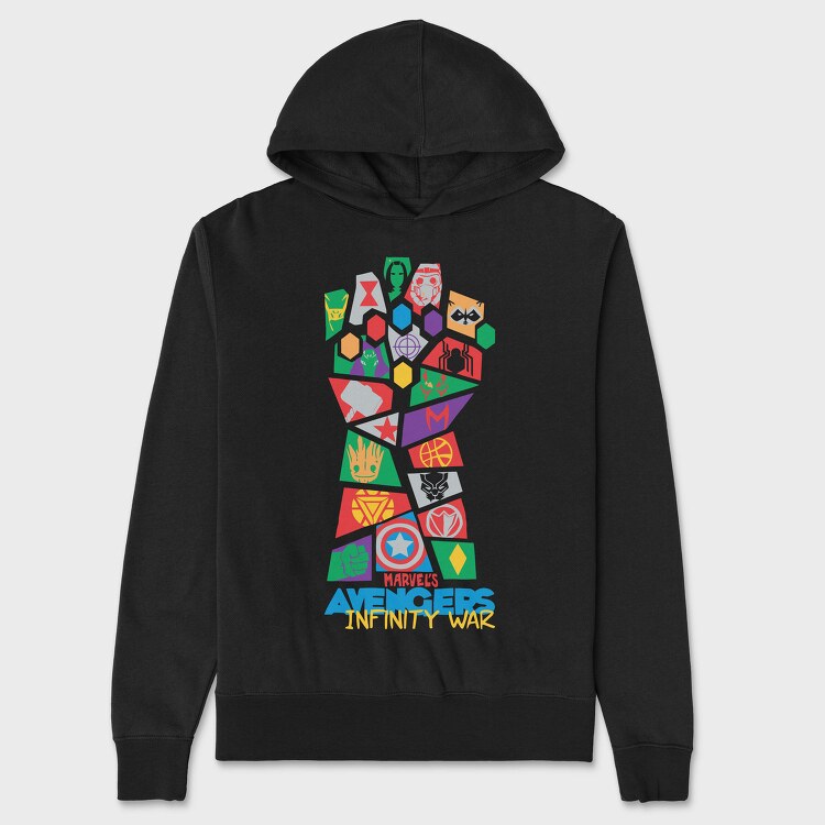 Marvel Avengers Infinity, Hanorac Oversize Barbati (Unisex)