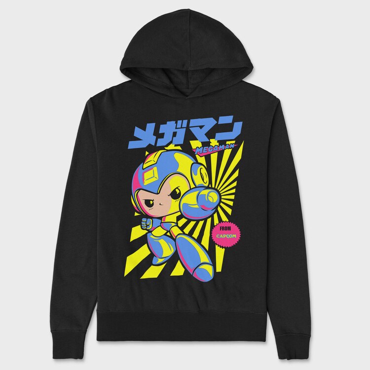 Megaman Capcom Blast, Hanorac Oversize Barbati (Unisex)